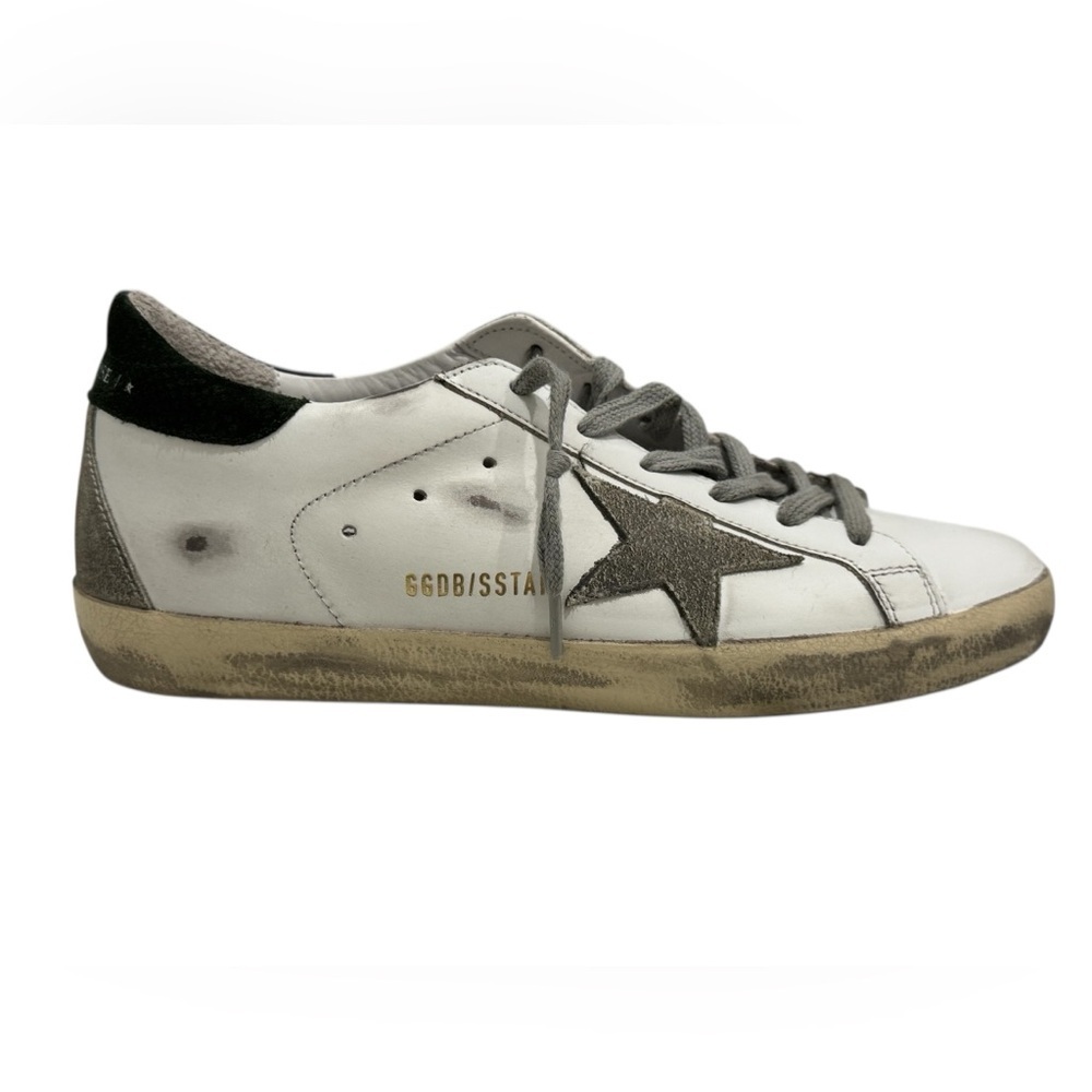 Golden Goose Women's Super Star White Leather Military NIB - Picture 5 of 11